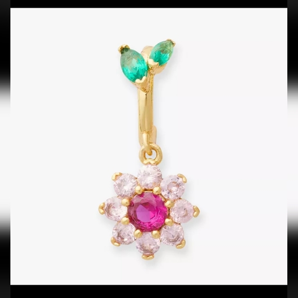 Kate Spade *NWT*  new bloom flower huggies - Picture 2 of 4